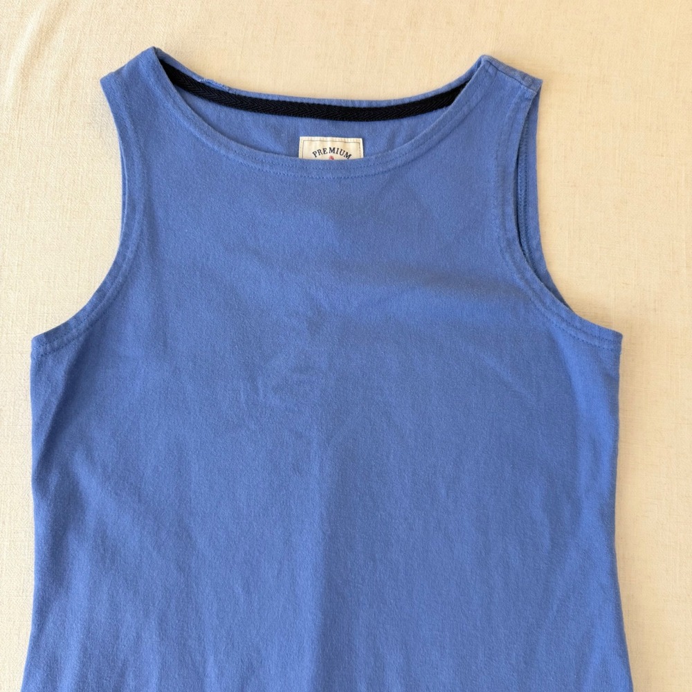 Joules Riva Dress Womens 4 Blue Sleeveless Cotton Shift Mini - Picture 11 of 13